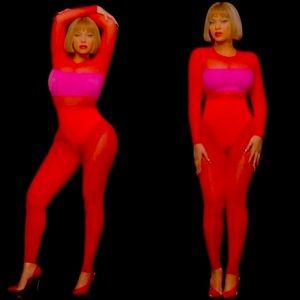 New Ivy Park x Adidas Catsuit. The Ivy Heart Collection.